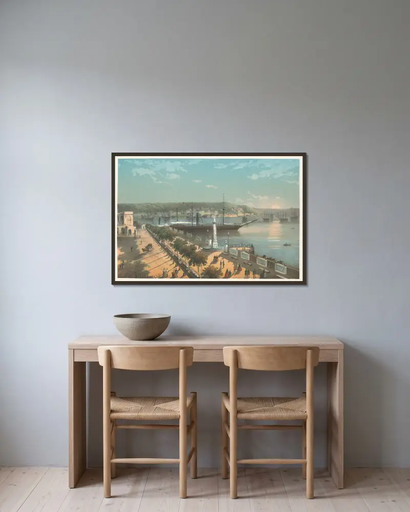 Alameda de Paula von Pierre Toussaint Frédéric Mialhe gerahmt an einer Wand