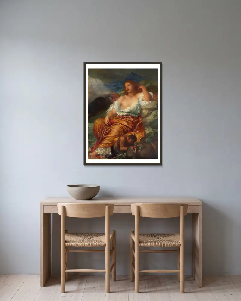 Ariadne von George Frederic Watts gerahmt an einer Wand