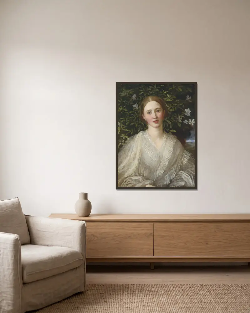 Helen Rose Huth von George Frederic Watts gerahmt an einer Wand