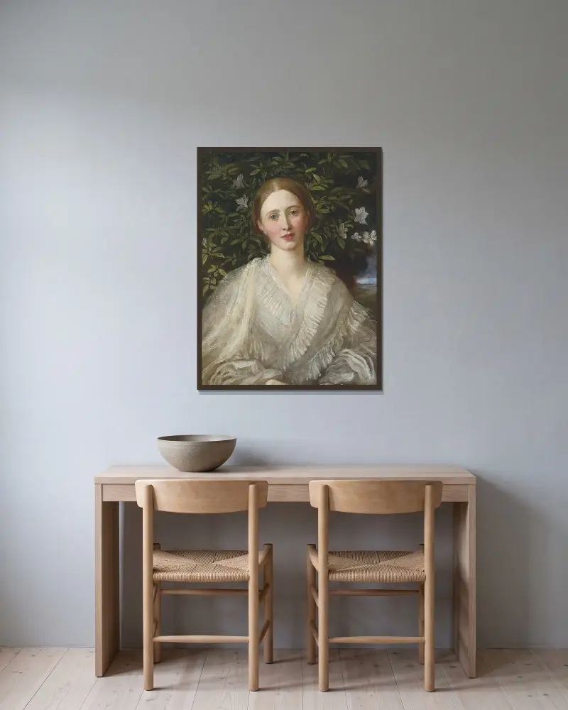 Helen Rose Huth von George Frederic Watts gerahmt an einer Wand