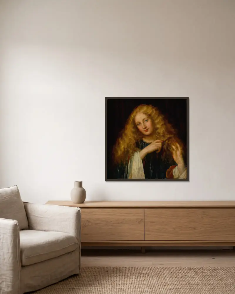 Undine von George Frederic Watts gerahmt an einer Wand