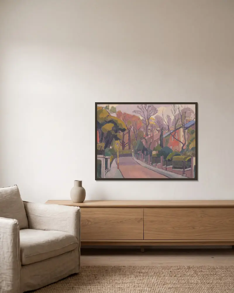 Cambrian Road, Richmond, Spencer Frederick Gore w ramie na ścianie