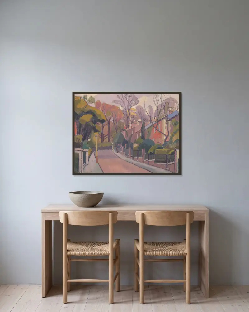 Cambrian Road, Richmond, Spencer Frederick Gore w ramie na ścianie