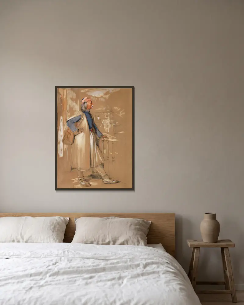 Suliote von John Frederick Lewis gerahmt an einer Wand