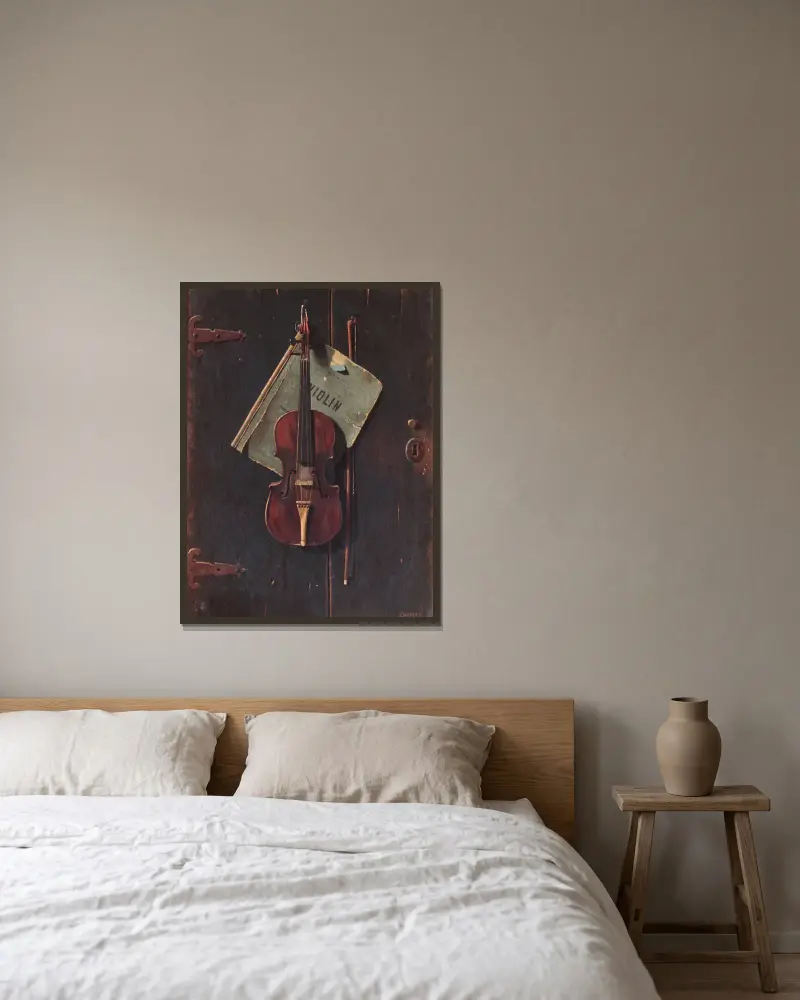 Das alte Cremona von John Frederick Peto gerahmt an einer Wand