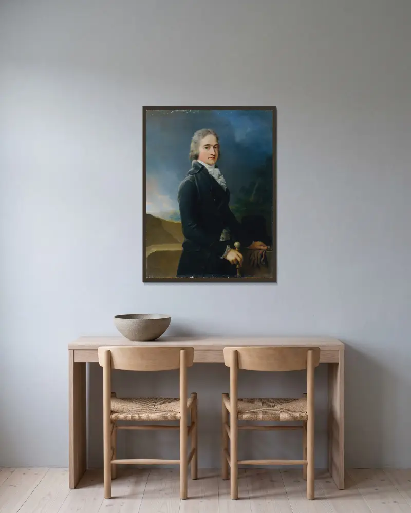 Bernhard von Tschoffen (gest. 1802) von Heinrich Friedrich Füger gerahmt an einer Wand