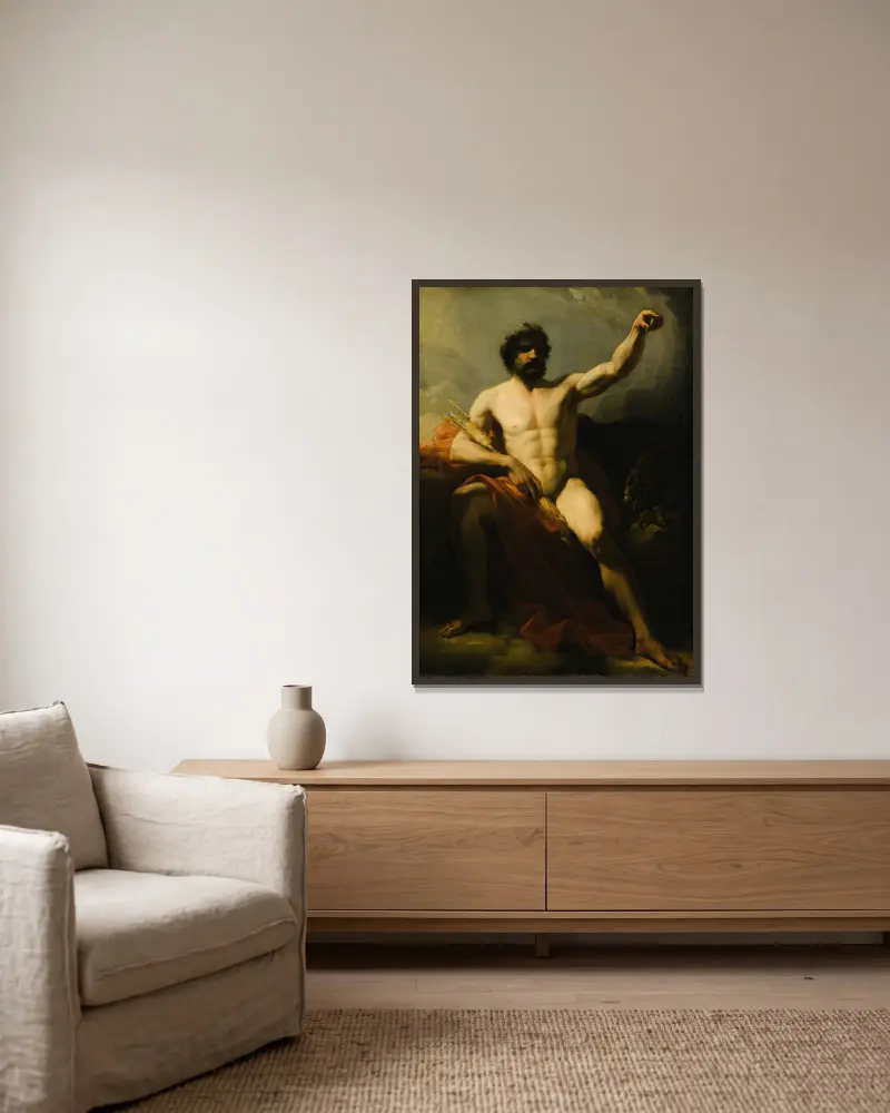 Jupiter von Heinrich Friedrich Füger gerahmt an einer Wand