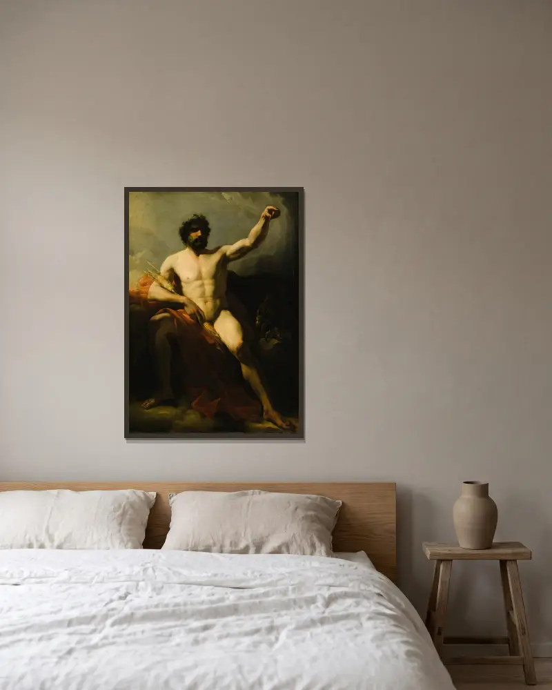 Jupiter von Heinrich Friedrich Füger gerahmt an einer Wand