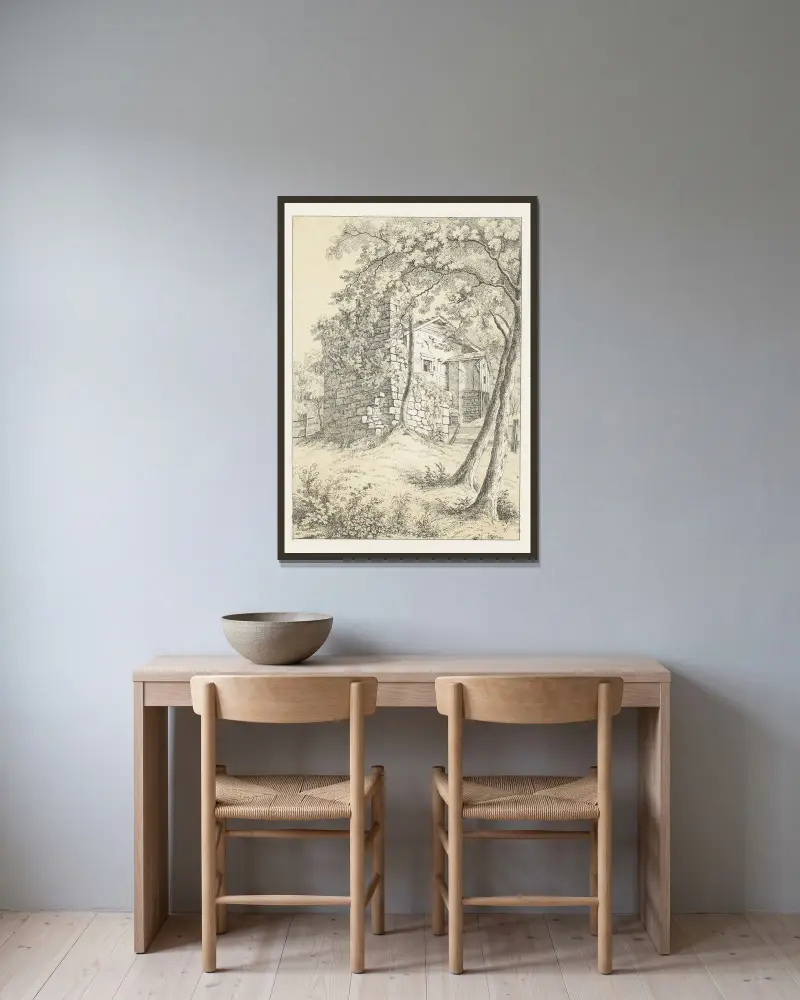 Isenring von Johann Friedrich Wagner gerahmt an einer Wand