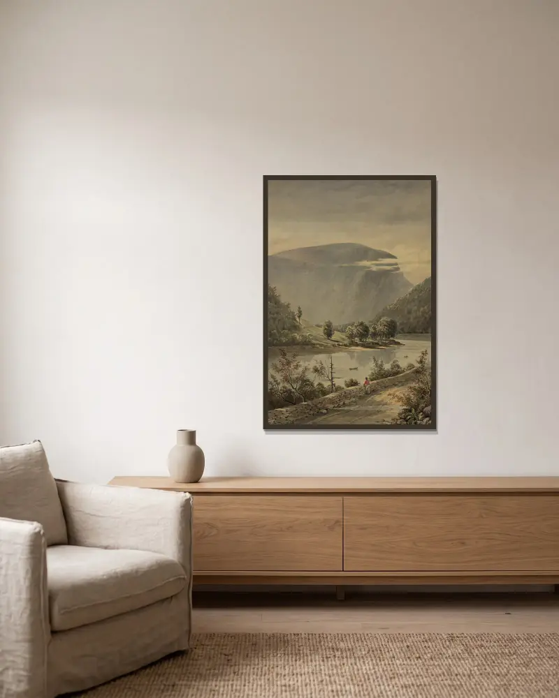 Delaware Water Gap, James Fuller Queen w ramie na ścianie