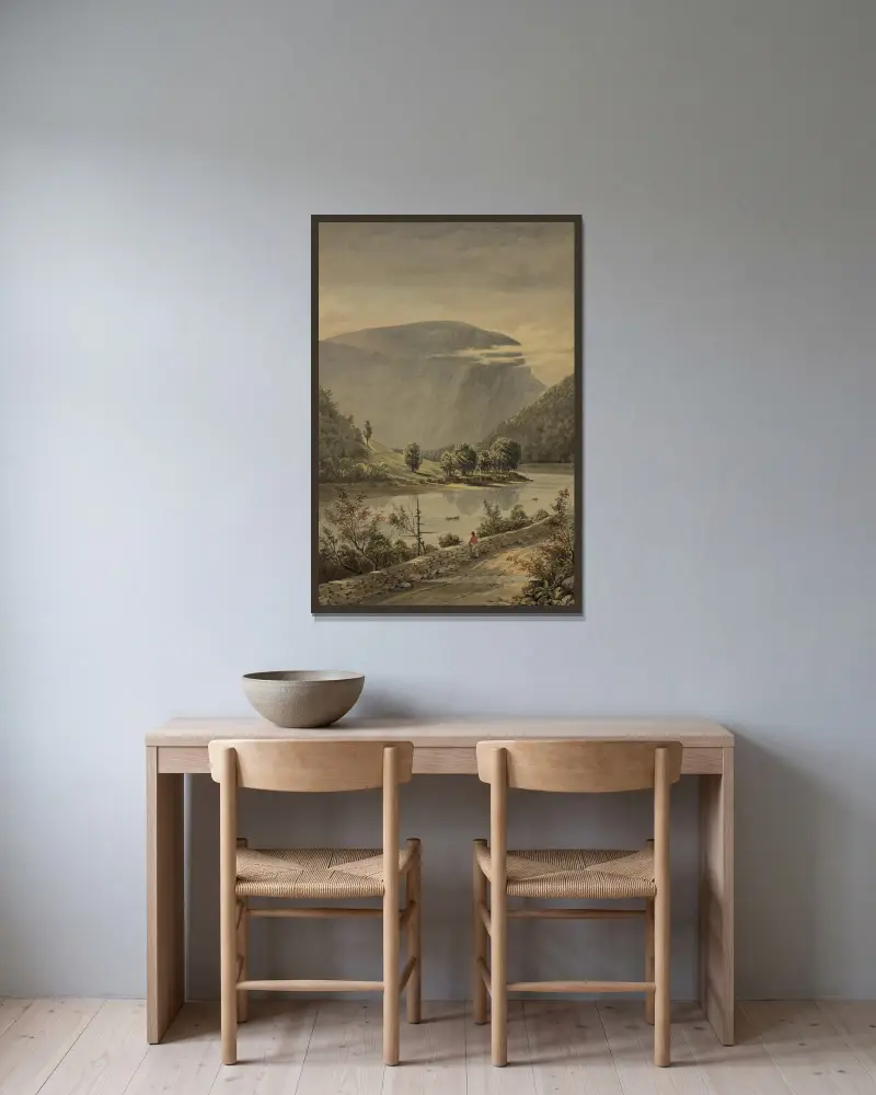 Delaware Water Gap, James Fuller Queen w ramie na ścianie