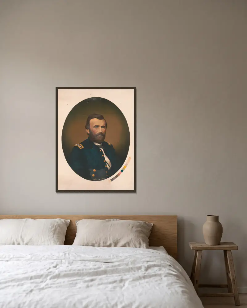 General Ulysses S. Grant von James Fuller Queen gerahmt an einer Wand