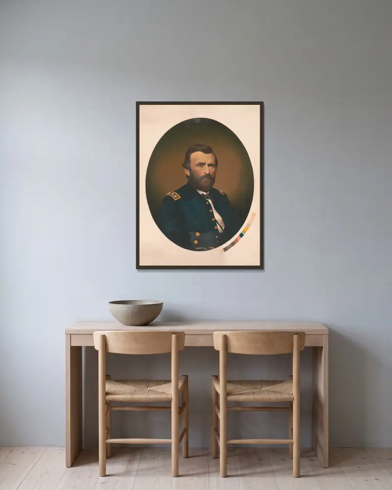 General Ulysses S. Grant von James Fuller Queen gerahmt an einer Wand