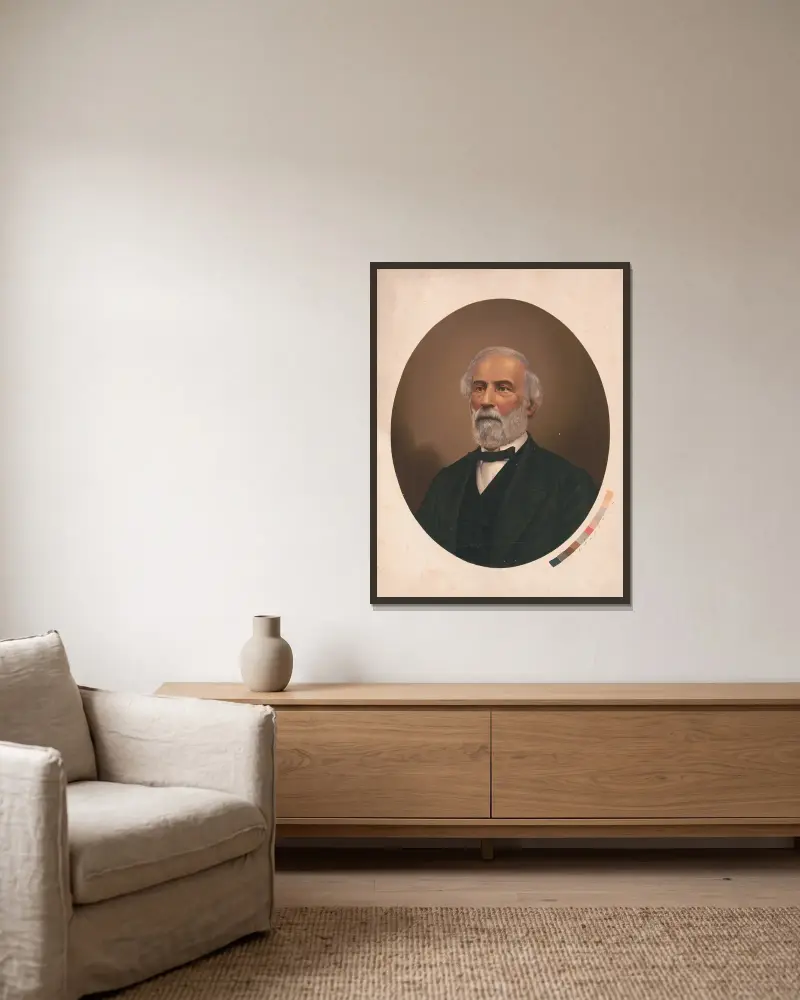 Robert E. Lee, James Fuller Queen w ramie na ścianie