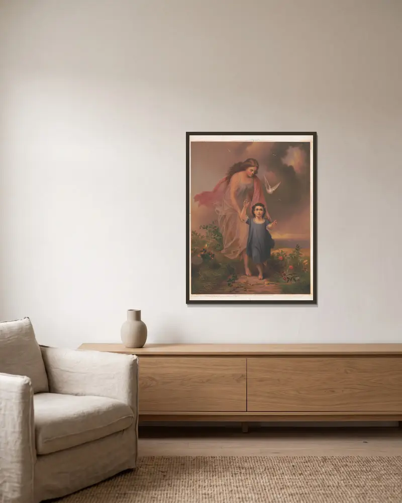 Der geistliche Führer von James Fuller Queen gerahmt an einer Wand