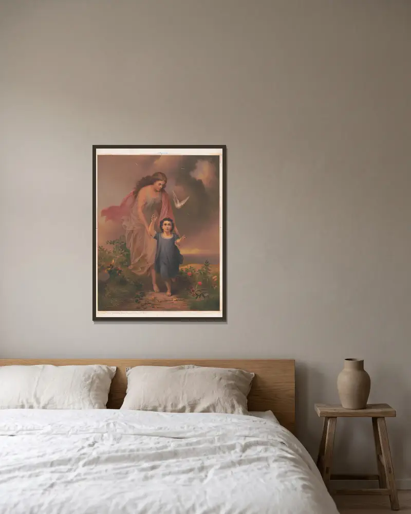Der geistliche Führer von James Fuller Queen gerahmt an einer Wand