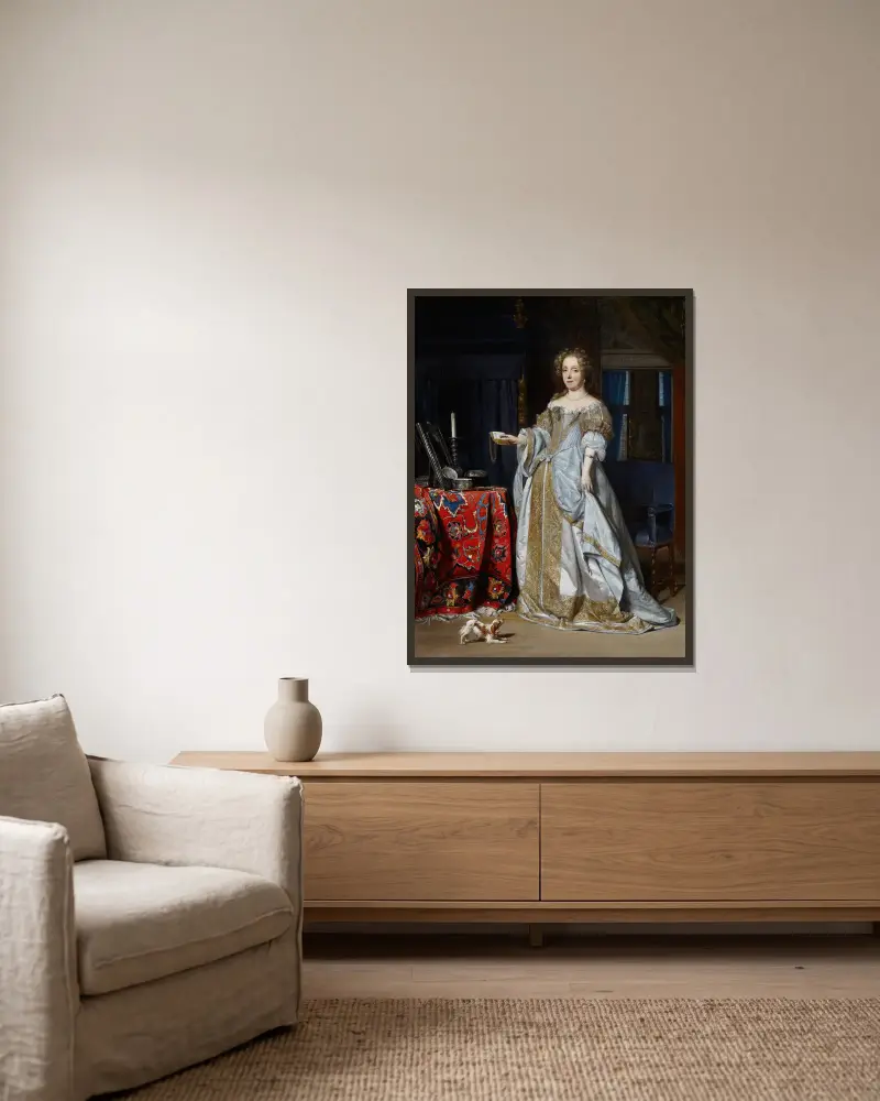 Lucia Wijbrants, Gabriel Metsu v rámu na stěně