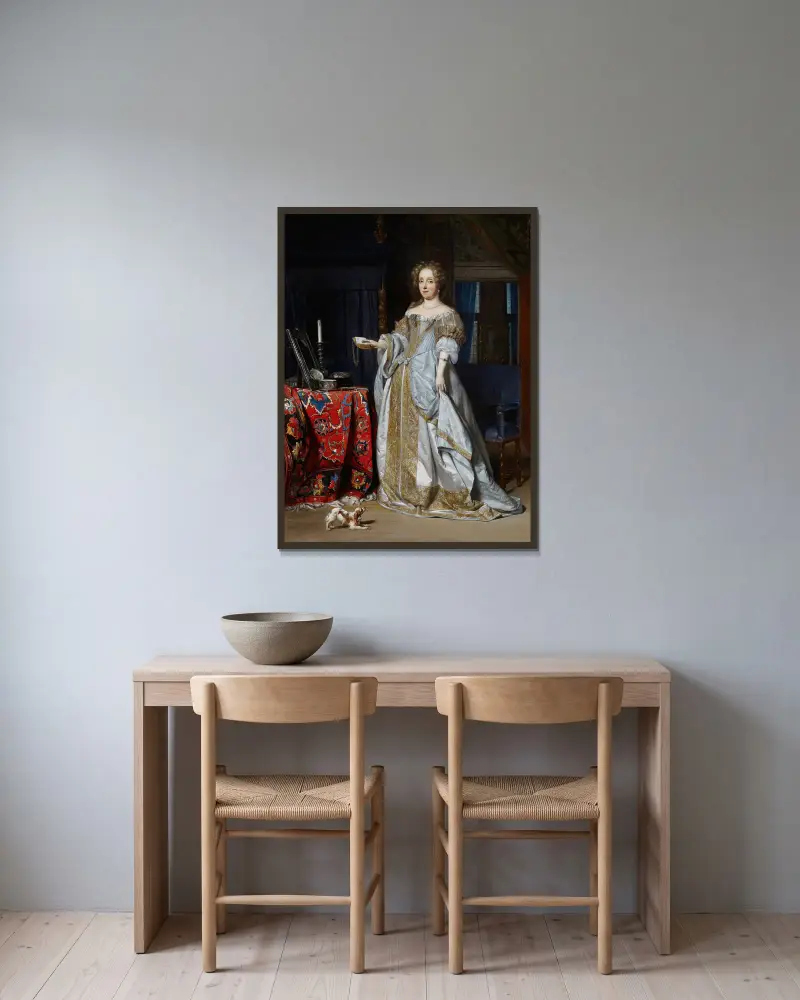 Lucia Wijbrants, Gabriel Metsu v rámu na stěně