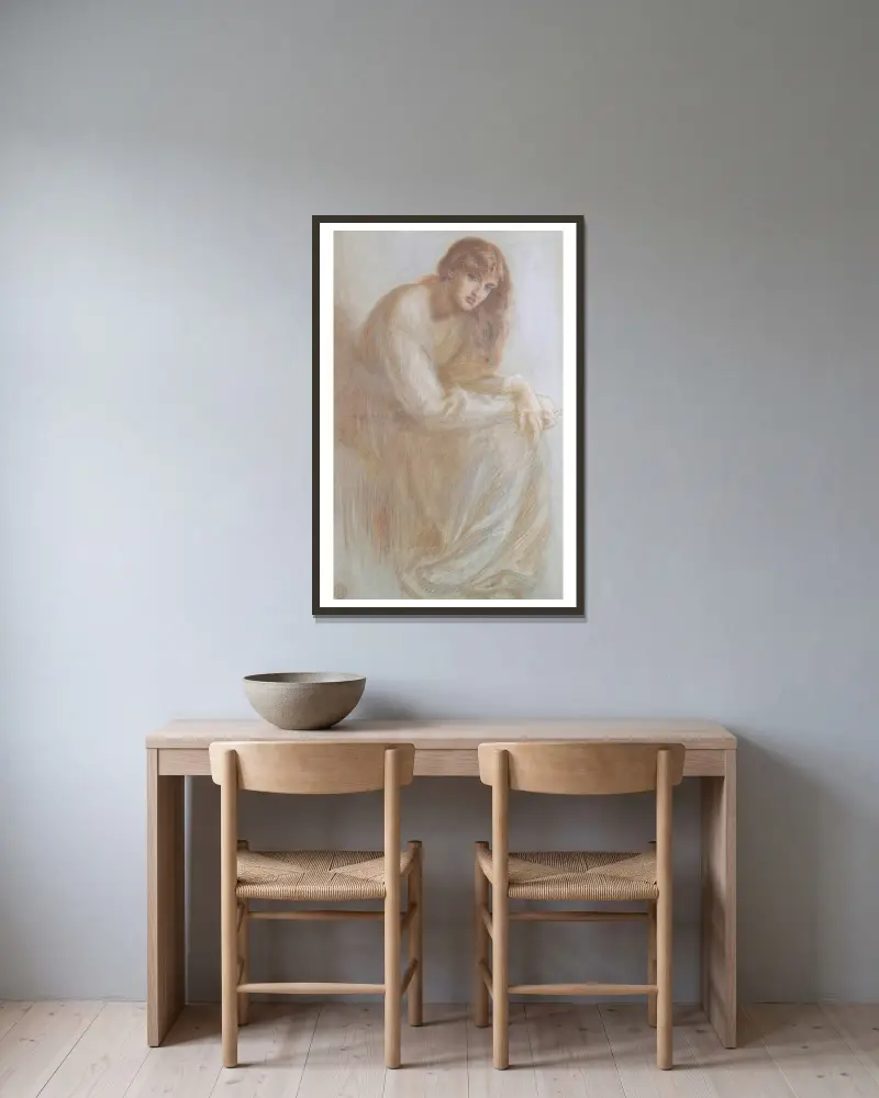 Alexa Wilding, Dante Gabriel Rossetti v rámu na stěně