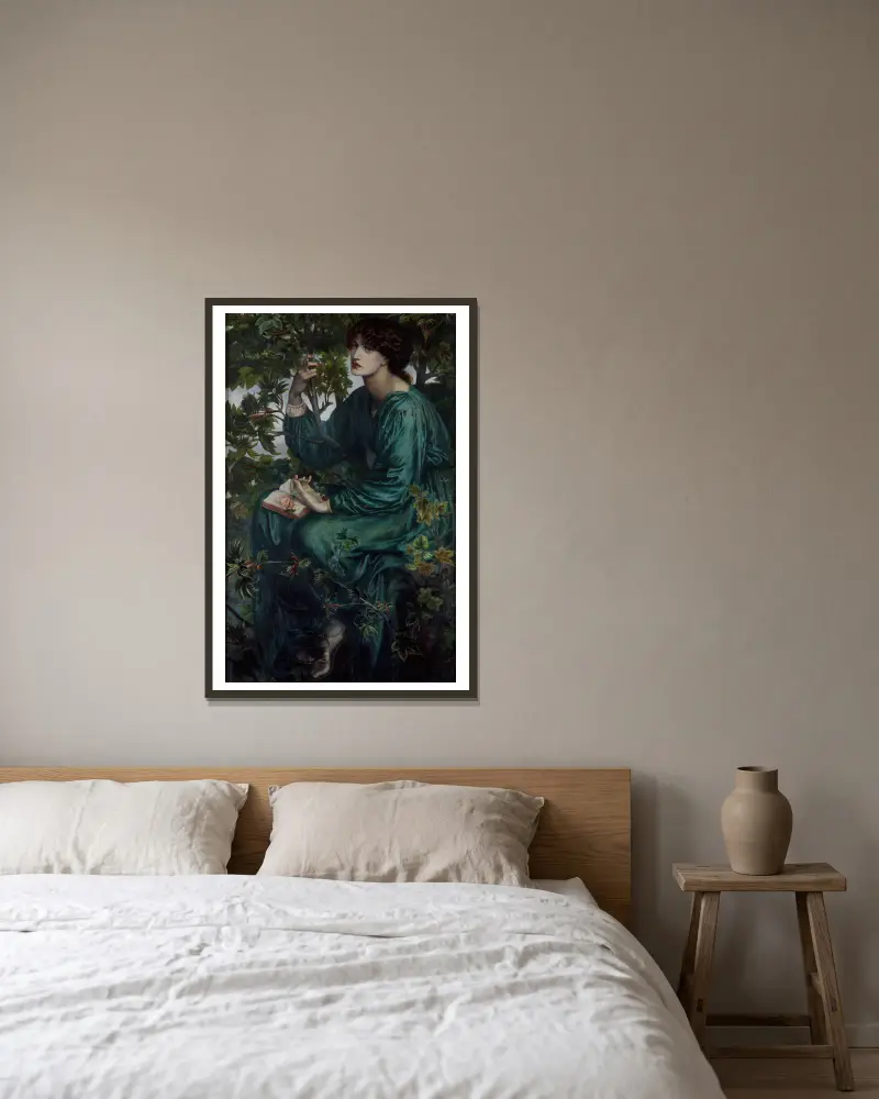 Denní sen, Dante Gabriel Rossetti v rámu na stěně