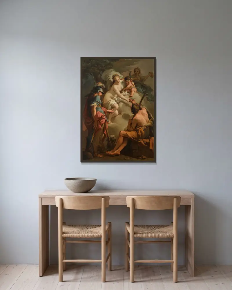 Paridův soud, Gaetano Gandolfi v rámu na stěně