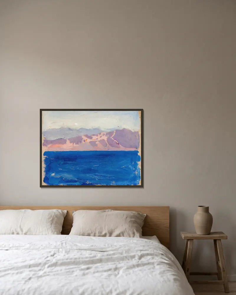 Red Sea av Akseli Gallen-Kallela inramad på en vägg