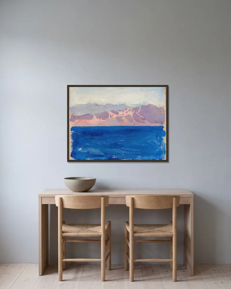 Red Sea av Akseli Gallen-Kallela inramad på en vägg