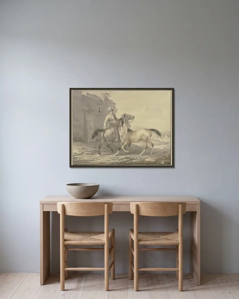 Polskie konie, Johann Georg Pforr w ramie na ścianie