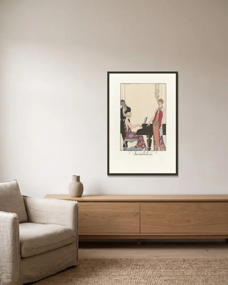Zaříkání, George Barbier v rámu na stěně