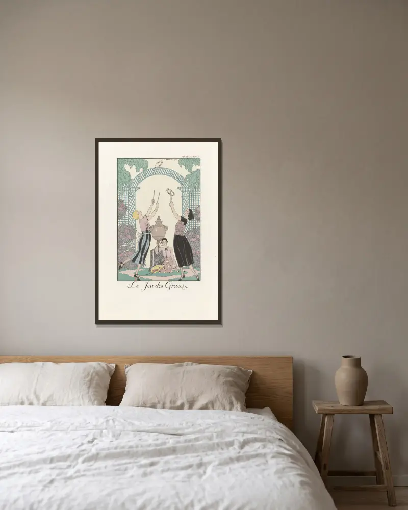 Hra milostí, George Barbier v rámu na stěně