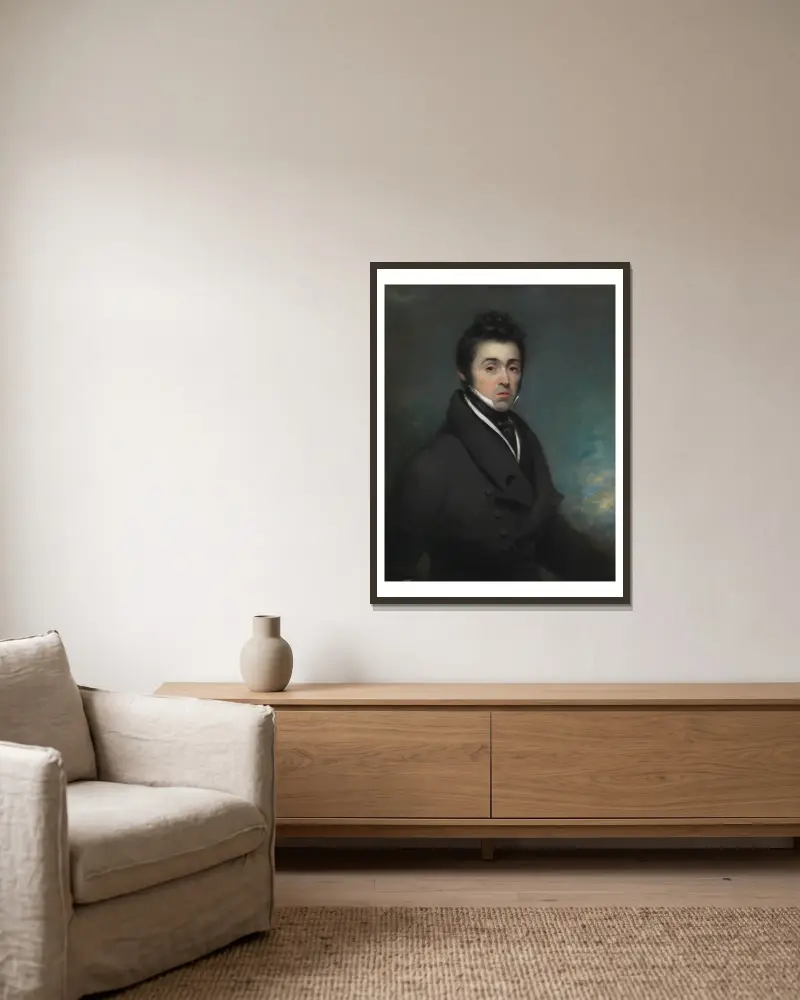 Nieznany mężczyzna, George Chinnery w ramie na ścianie