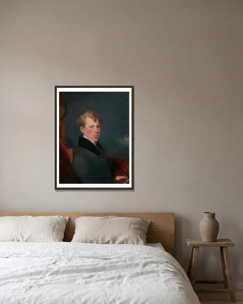 Autoportret, 1800, George Chinnery w ramie na ścianie