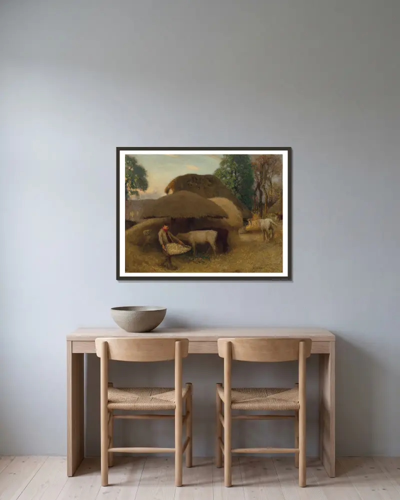 Statek, večer, Sir George Clausen v rámu na stěně