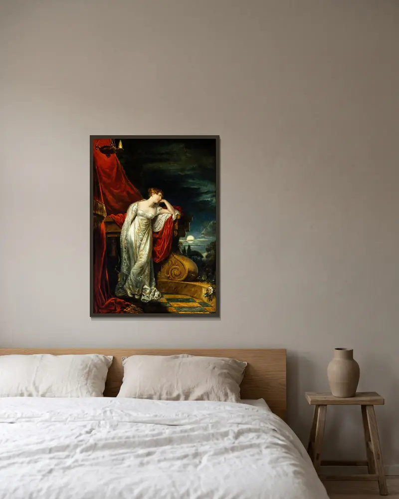 Studie für Miss O’Neill als Julia von George Dawe gerahmt an einer Wand