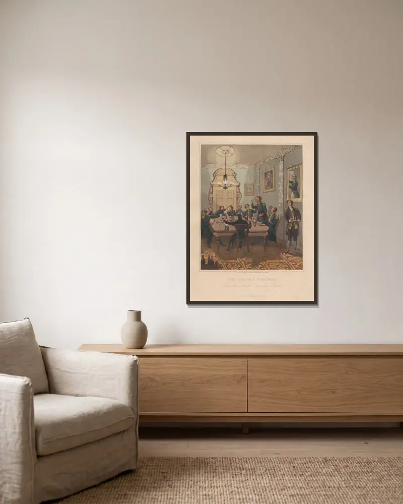 Der Speisesaal von George Dawe gerahmt an einer Wand