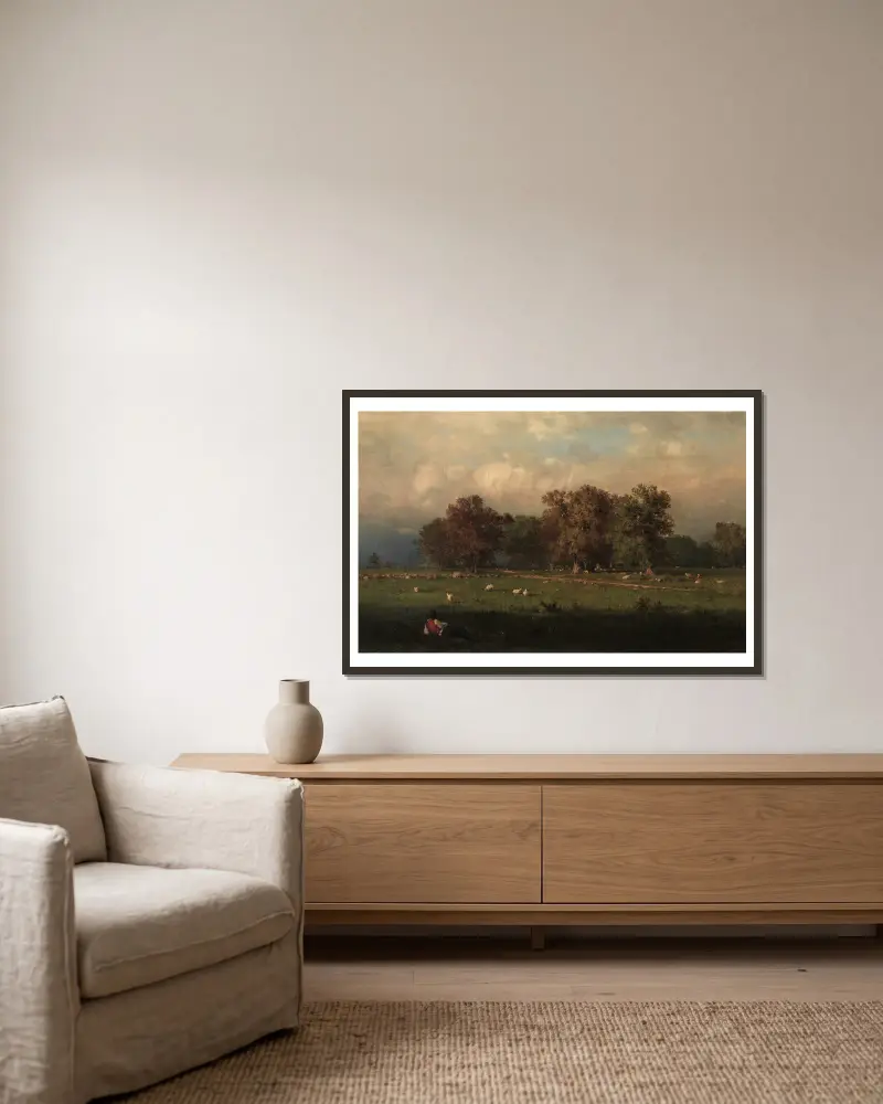 Durham, Connecticut, George Inness v rámu na stěně