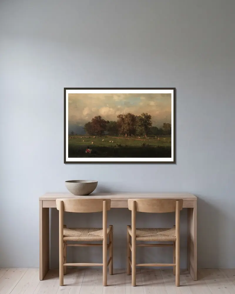 Durham, Connecticut, George Inness v rámu na stěně