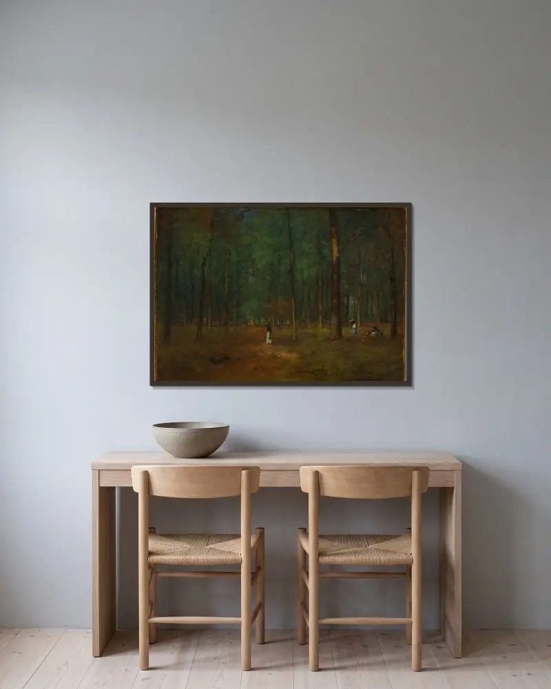 Georgijskie sosny, George Inness w ramie na ścianie