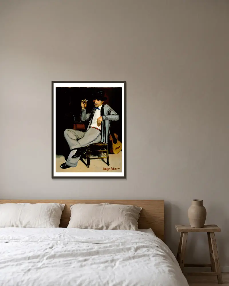 Pedro av George Luks inramad på en vägg