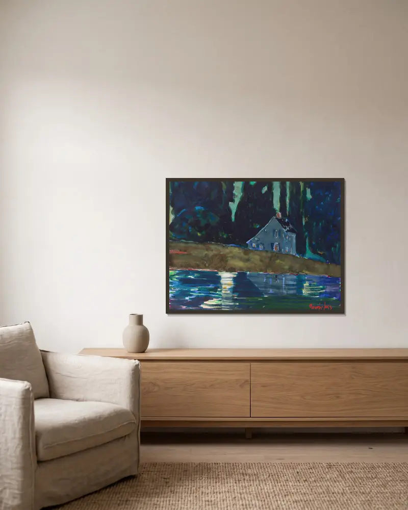 Saltbox, George Luks w ramie na ścianie