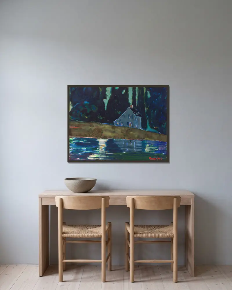 Saltbox, George Luks w ramie na ścianie
