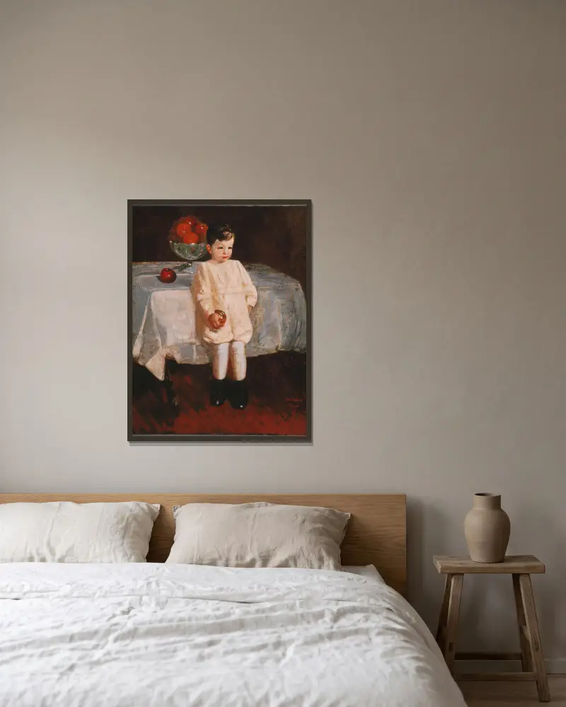 Nadąsany chłopiec, George Luks w ramie na ścianie