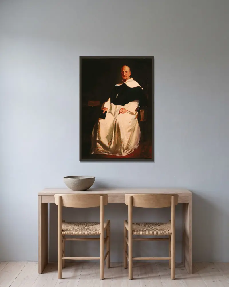 The Dominican av George Luks inramad på en vägg