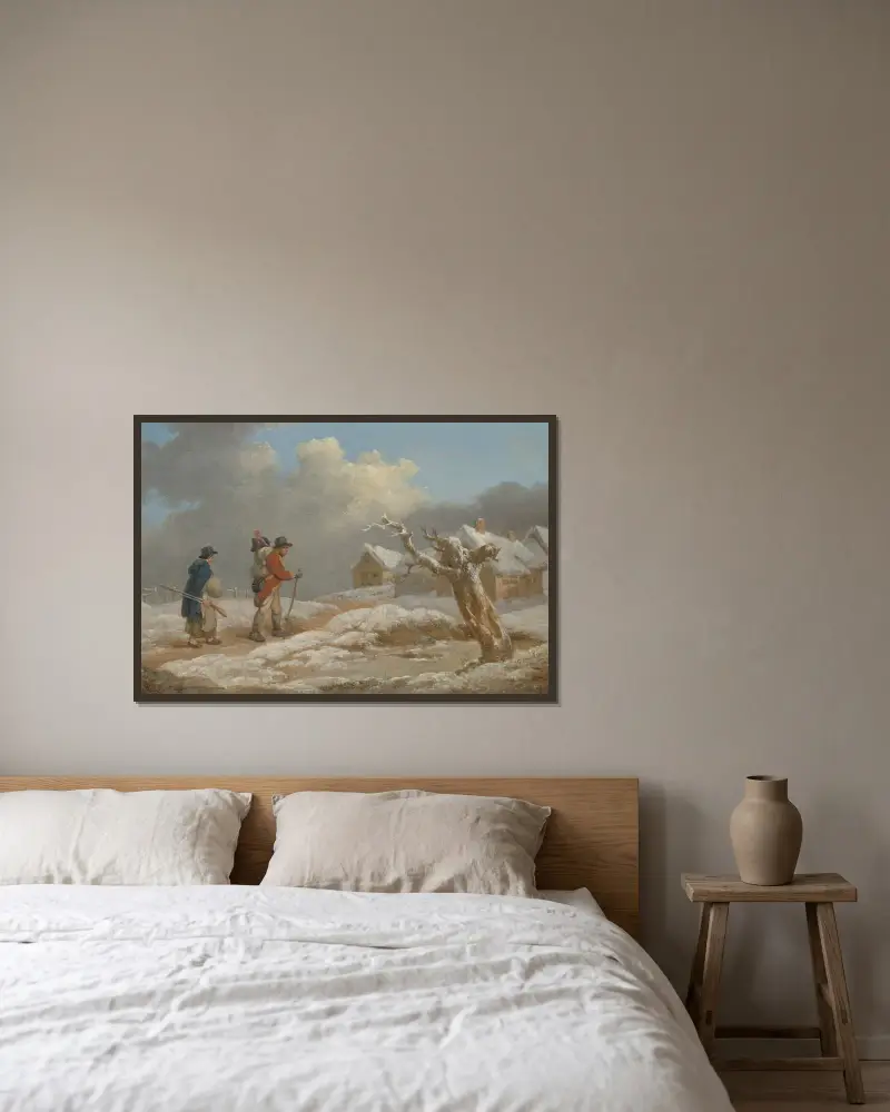 Żołnierz powraca do domu, George Morland w ramie na ścianie