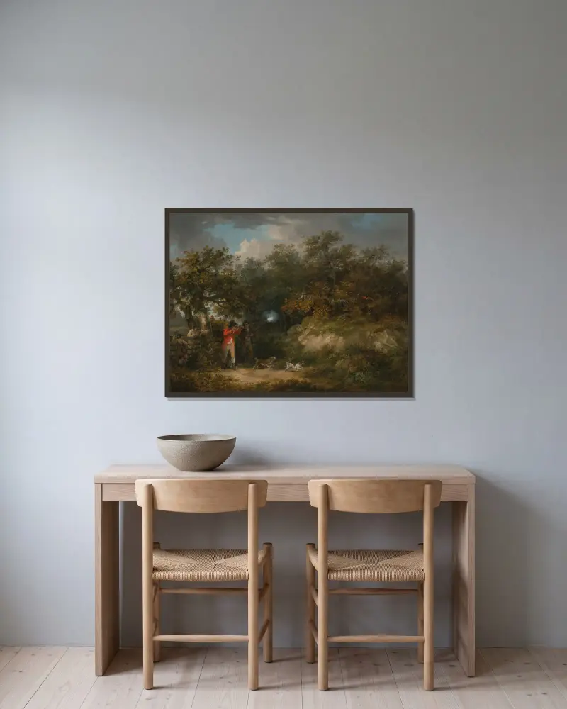 Polowanie na bażanty, George Morland w ramie na ścianie