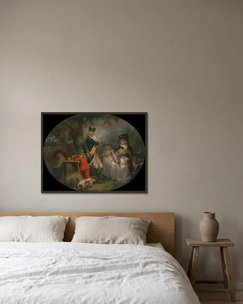 St. James’s Park av George Morland inramad på en vägg