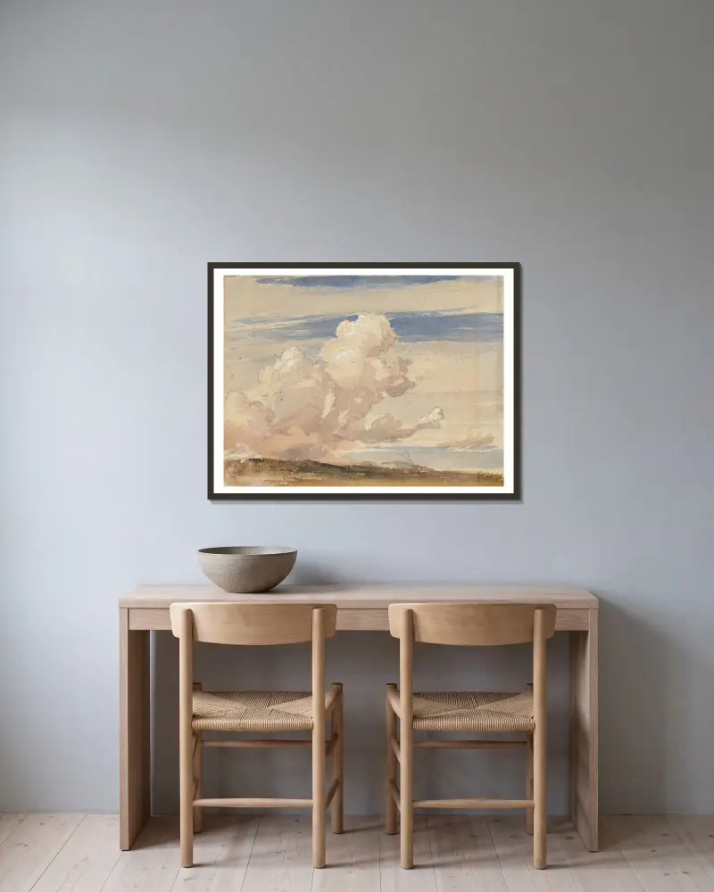 Margate, Great Cloud av George Richmond inramad på en vägg