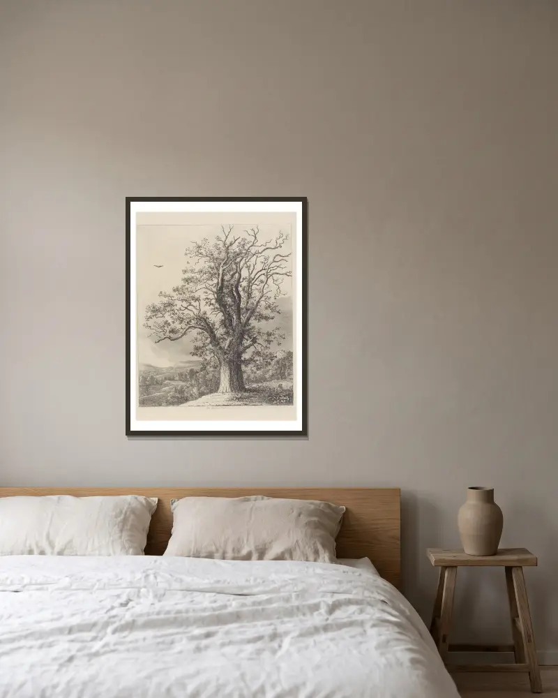 The Wallace Oak, Jacob George Strutt v rámu na stěně