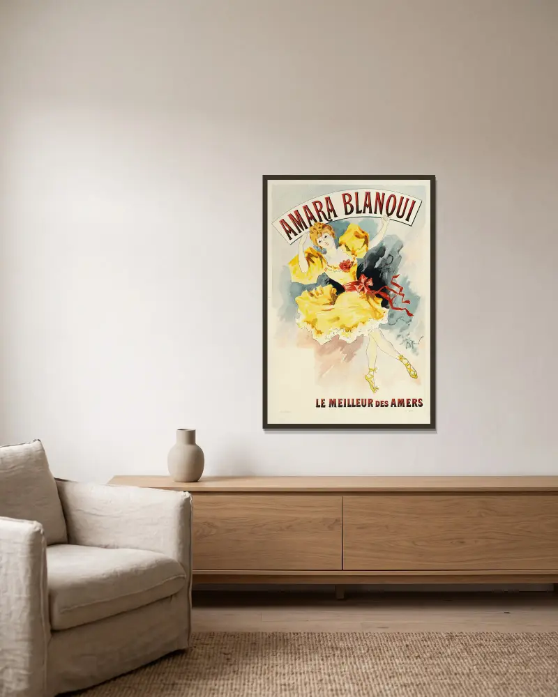 Amara Blanqui, Le Meilleur Des Amers av Georges Meunier inramad på en vägg