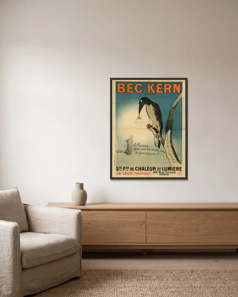Bec Kern, Georges Meunier v rámu na stěně
